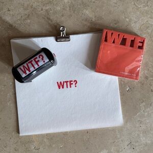 WTF stamp & stickies❗️⚠️❗️